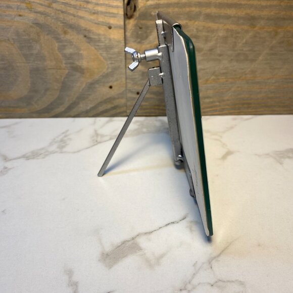 JC and Rollie Beveled Glass Frame with Adjustable Silver Easel Stand Size 5x7 - Picture 5 of 6